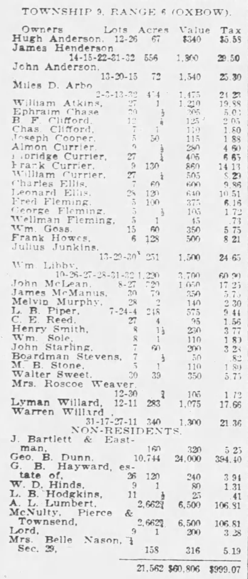 Excerpt from the Kennebec Journal, 19 August 1918 Excerpt from the Kennebec Journal, 19 August 1918