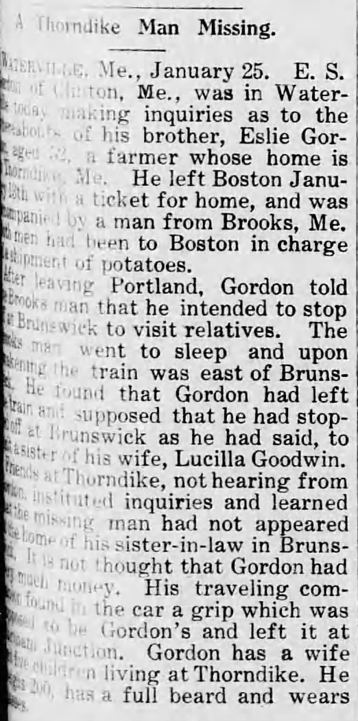 Article from The Republican Journal, 2 February 1911 Article from The Republican Journal, 2 February 1911