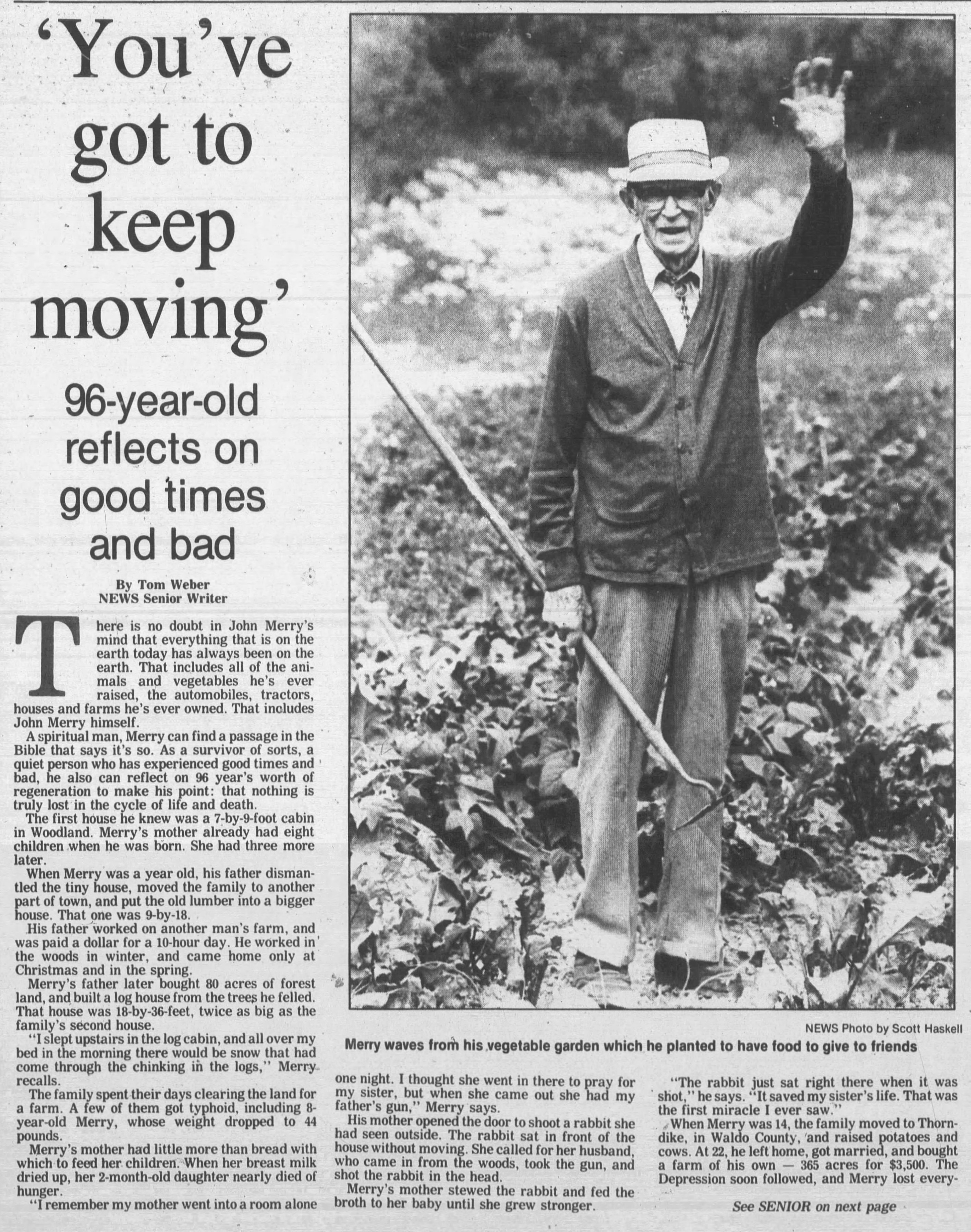 Article from the Bangor Daily News, 1 August 1991 (part 1) Article from the Bangor Daily News, 1 August 1991 (part 1)