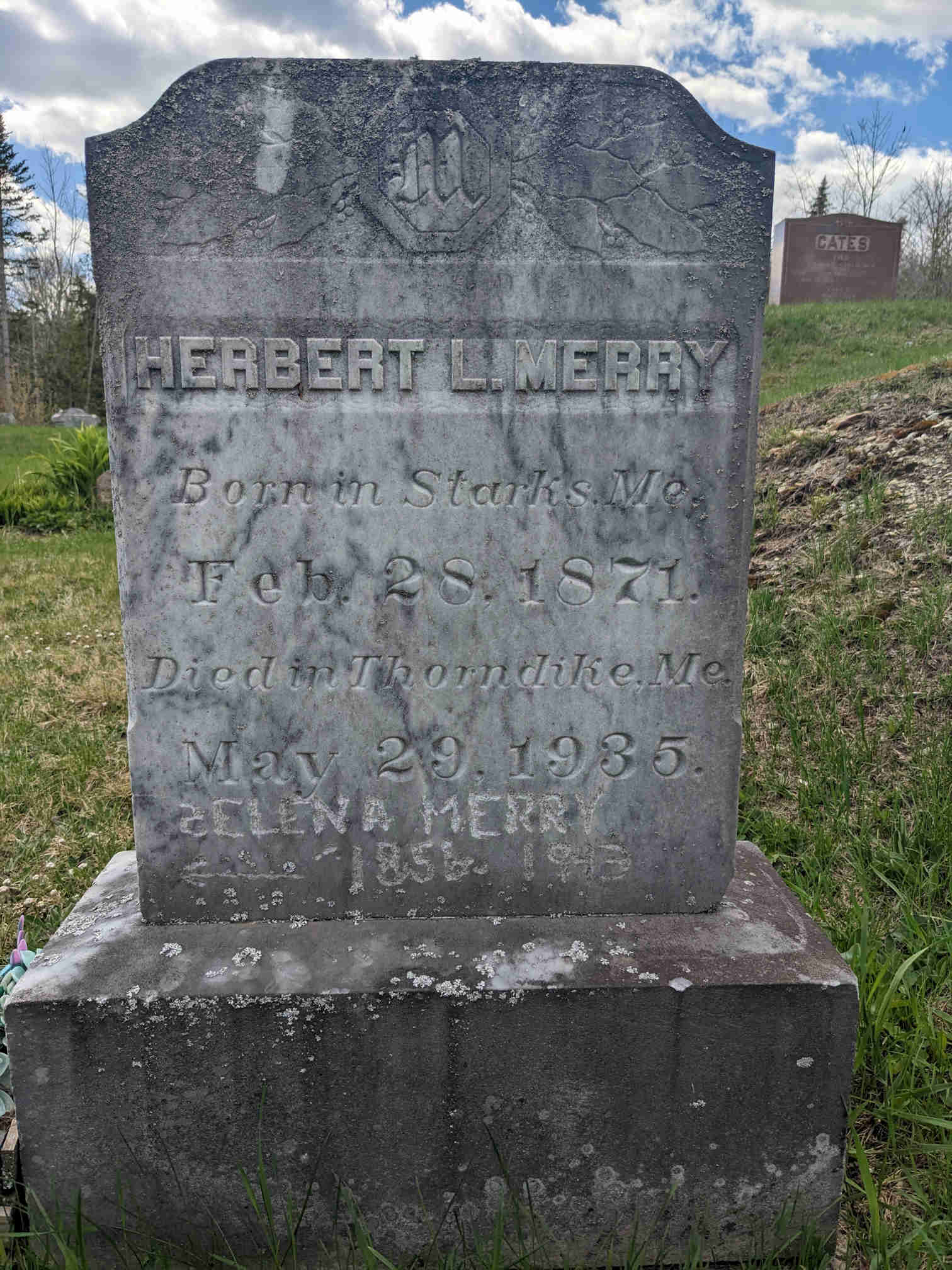 Gravestone - Herbert L. and Selena Merry Gravestone - Herbert L. and Selena Merry