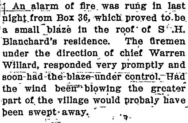 Mention in The Star-Herald, 2 February 1912