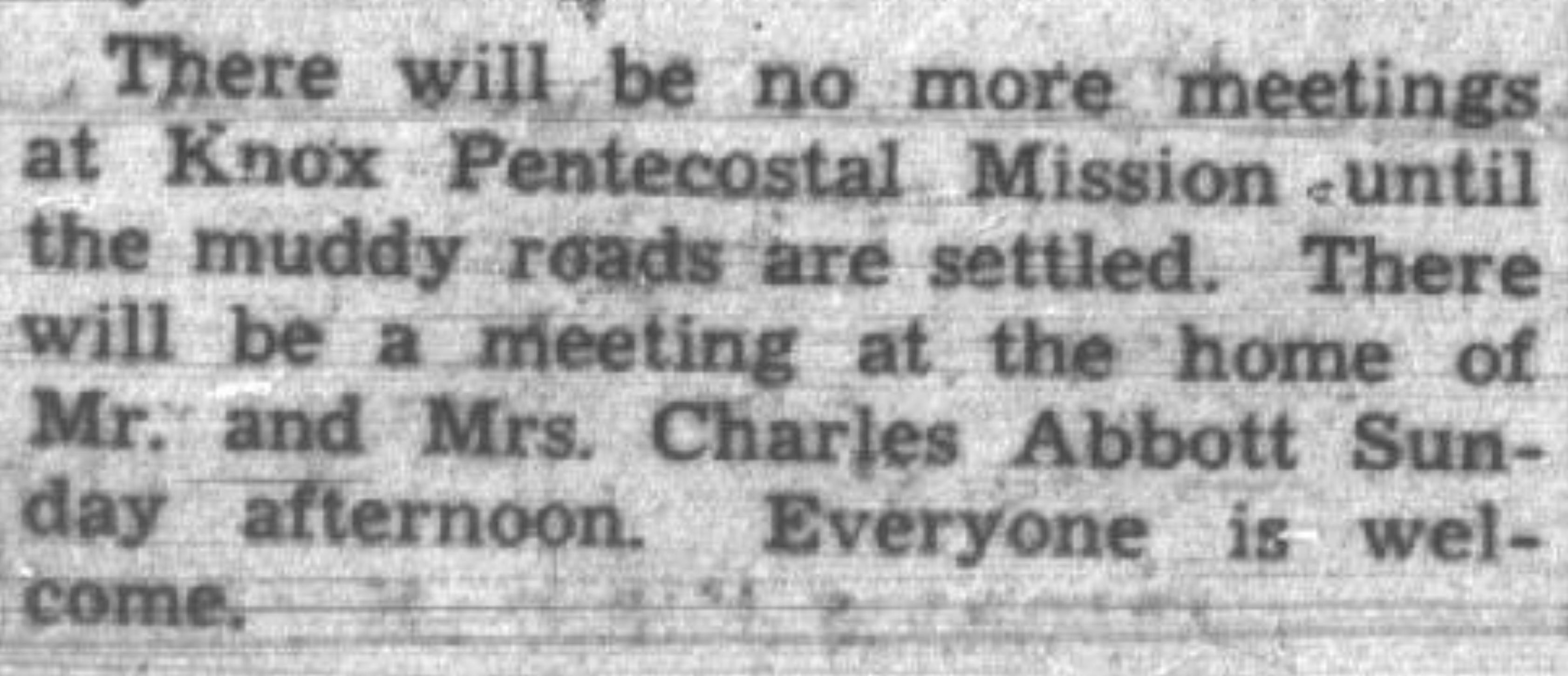 Note from The Republican Journal, 24 March 1938 Note from The Republican Journal, 24 March 1938