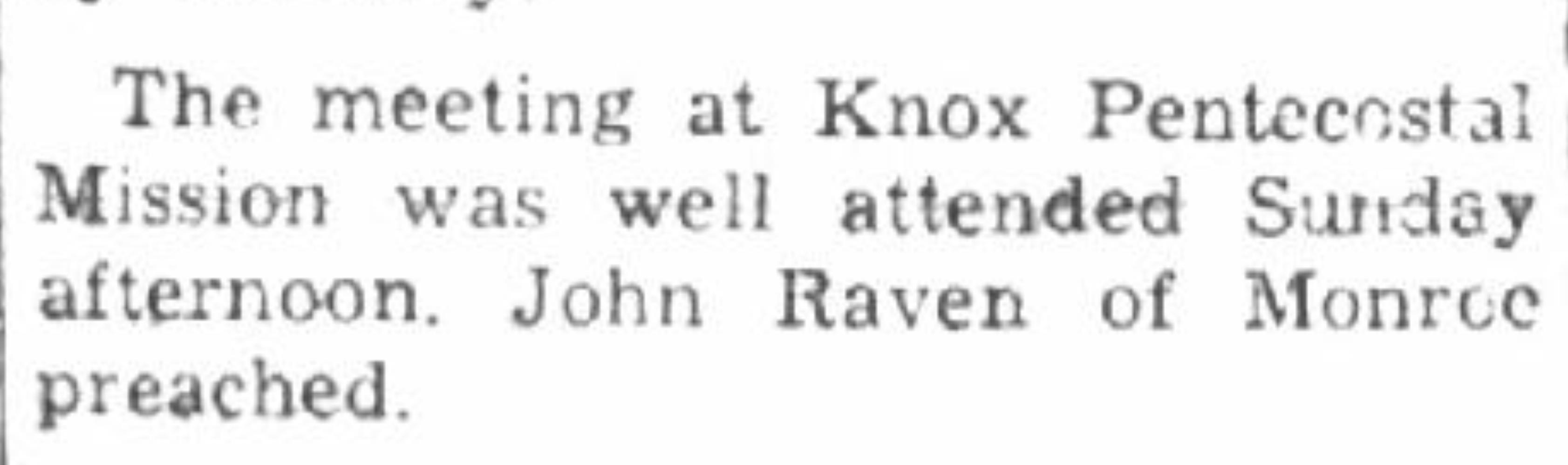 Note from The Republican Journal, 22 September 1938 Note from The Republican Journal, 22 September 1938